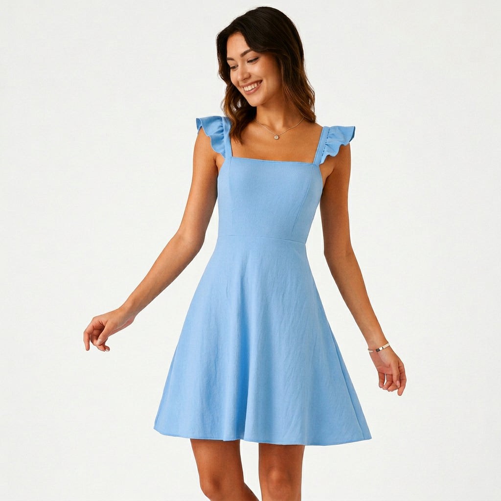Ruffle-Strap Women&