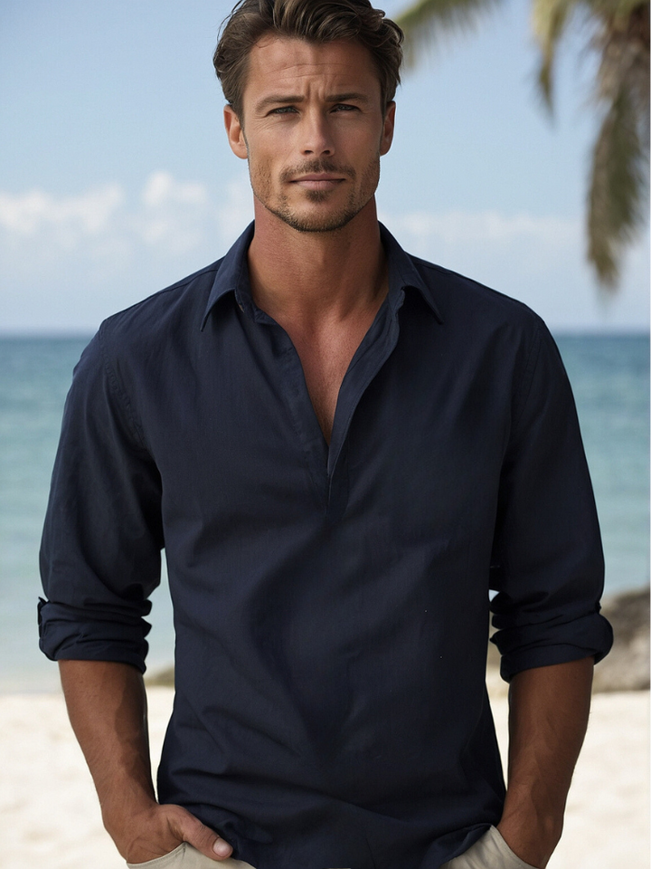 Lässiges Freizeithemd Herren Alltag Sommer Casual Hemd