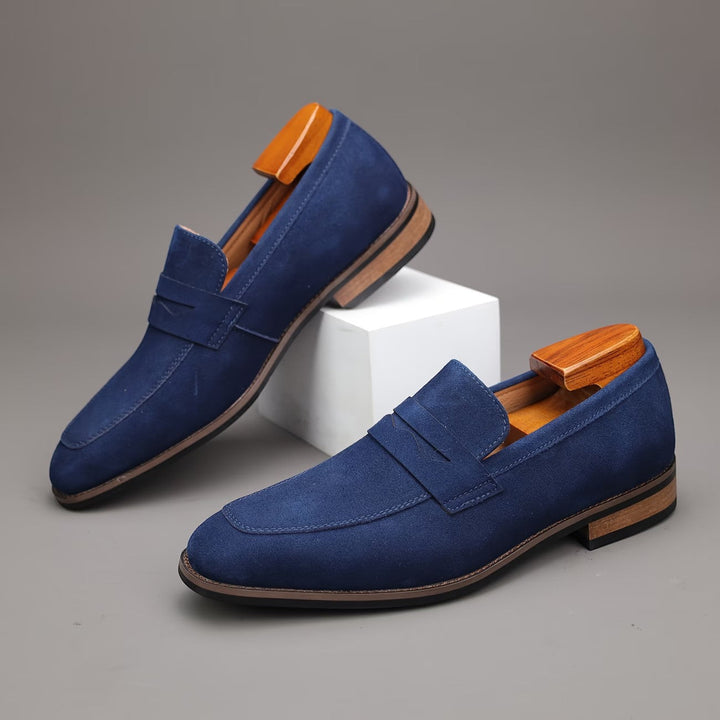 Wildleder Penny Sommer Loafer Herren Slip-On Schuhe