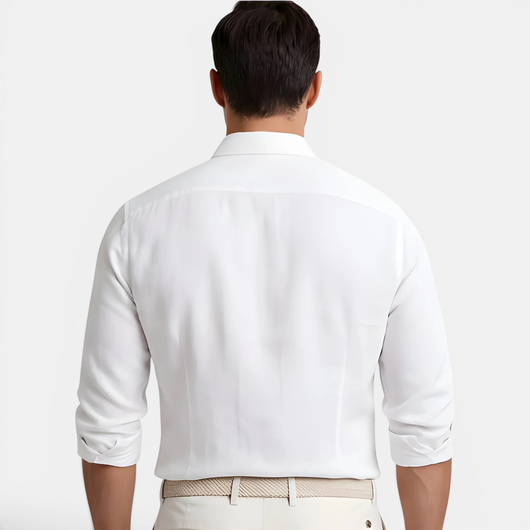 Leinen-Baumwoll Hemd Herren Sommer Atmungsaktiv Casual