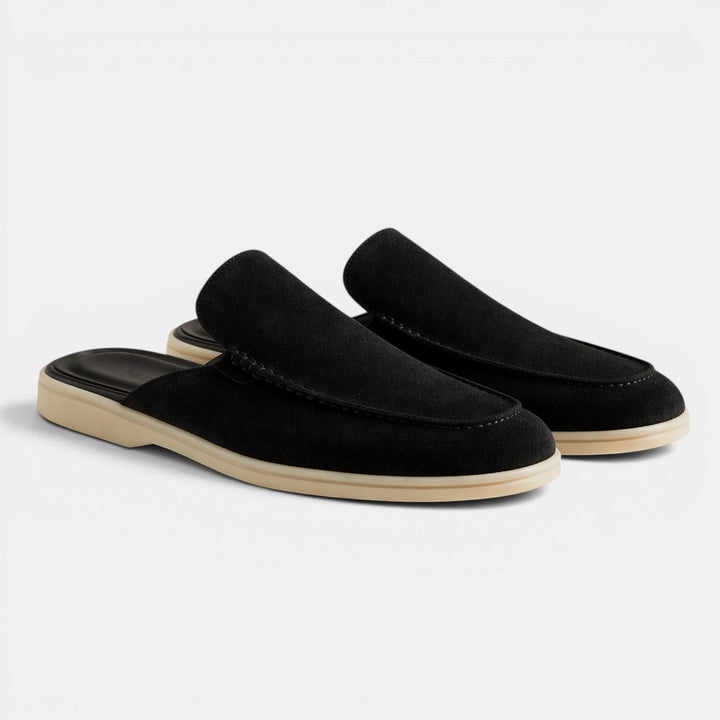 Wildleder Slip-On Mules Herren Sommer Pantoletten