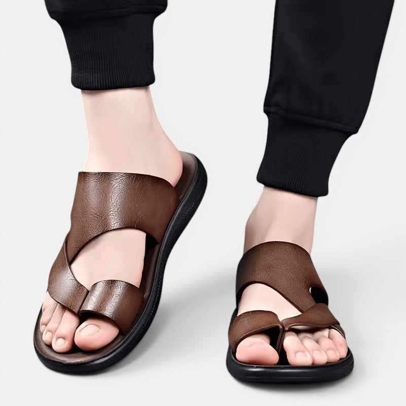 Bequeme Leder Sommersandalen Herren Outdoor Schuhe