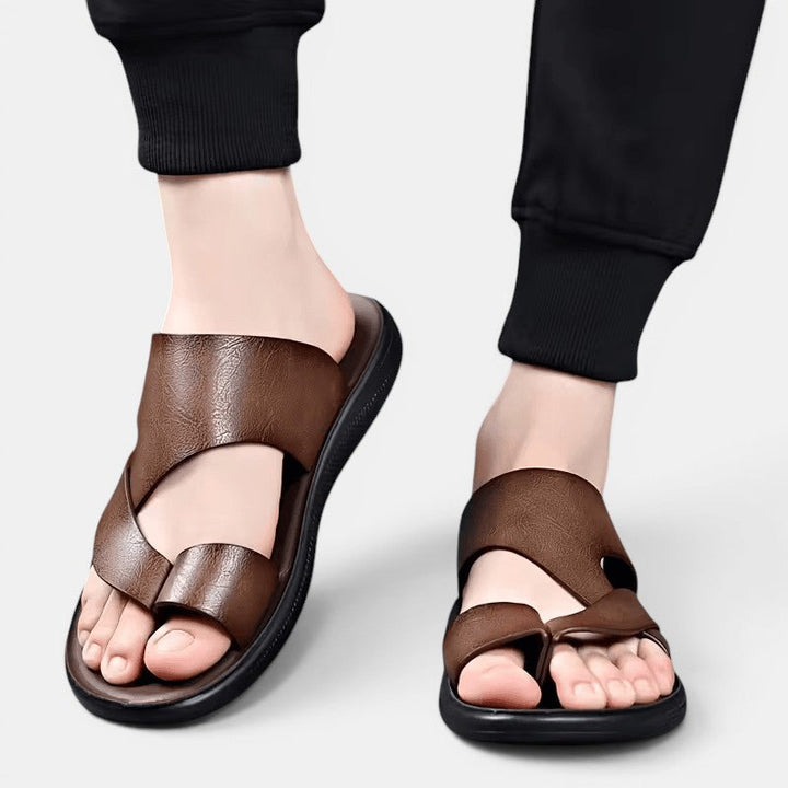 Bequeme Leder Sommersandalen Herren Outdoor Schuhe