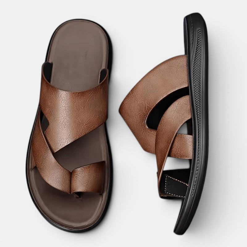 Bequeme Leder Sommersandalen Herren Outdoor Schuhe
