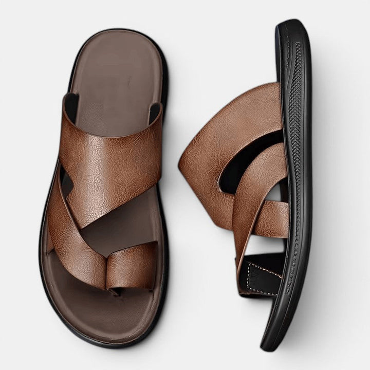 Bequeme Leder Sommersandalen Herren Outdoor Schuhe