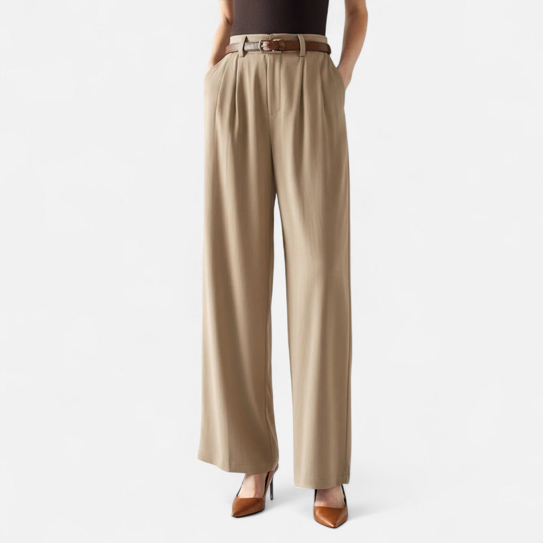 Navacava capri pants front view — clean mid-calf silhouette