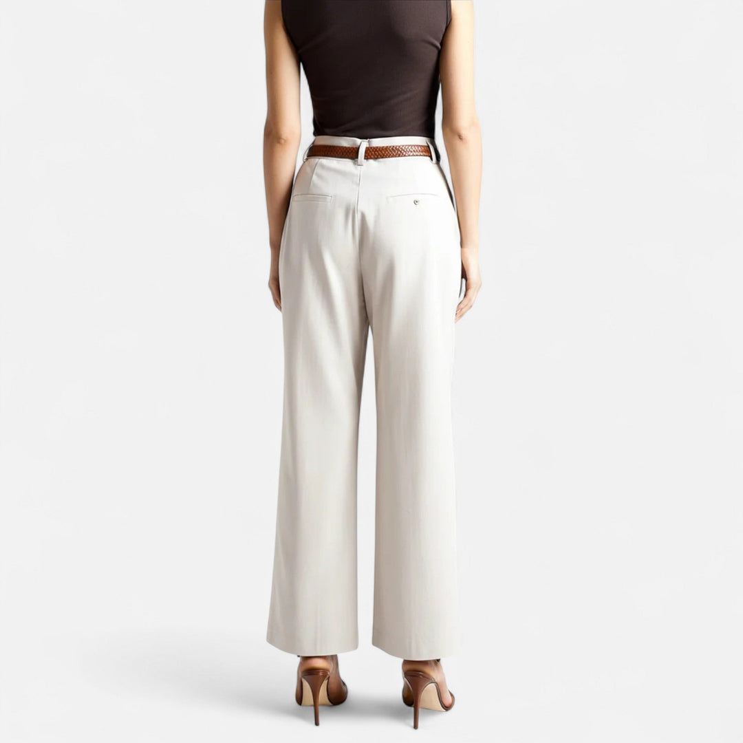 Navacava capri pants in white — timeless old money warm-weather piece