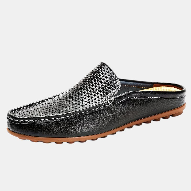 Leder Mules Sommersandalen Herren Slip-On Pantoletten