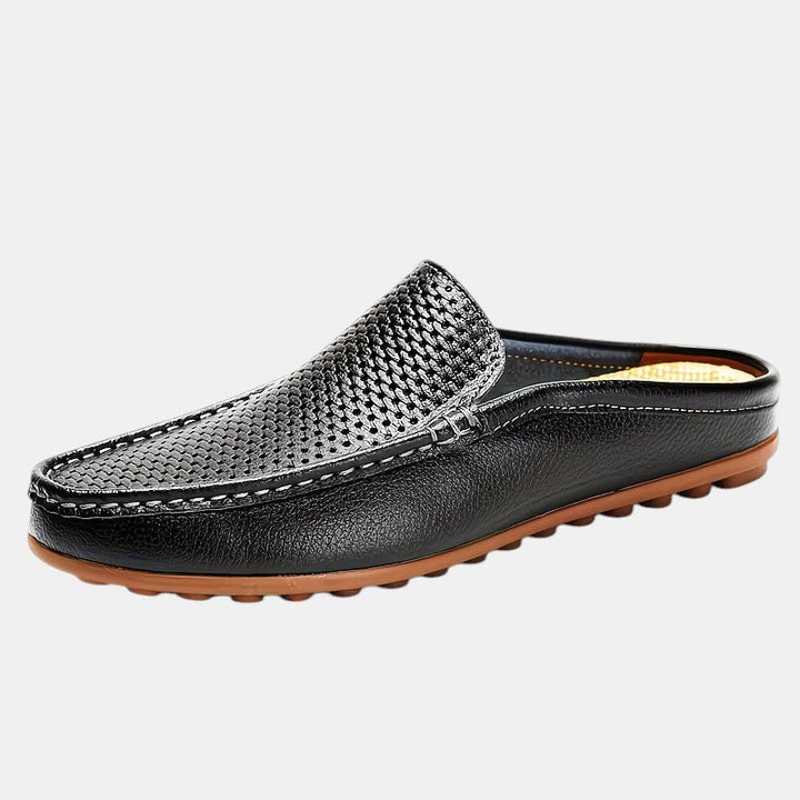 Leder Mules Sommersandalen Herren Slip-On Pantoletten