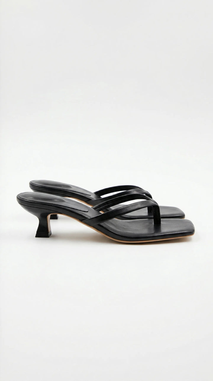 Clio | Kitten Heel Thong Mule | Navacava