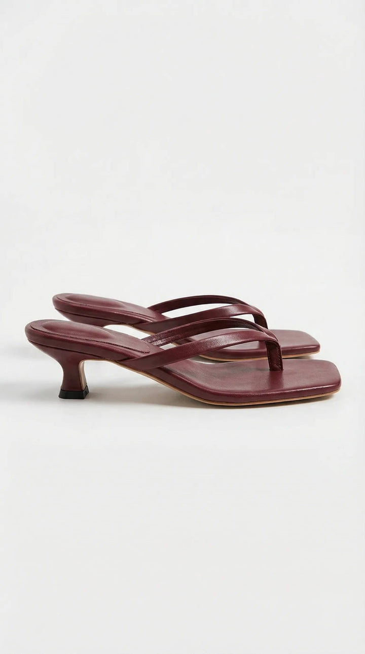 Clio | Kitten Heel Thong Mule | Navacava