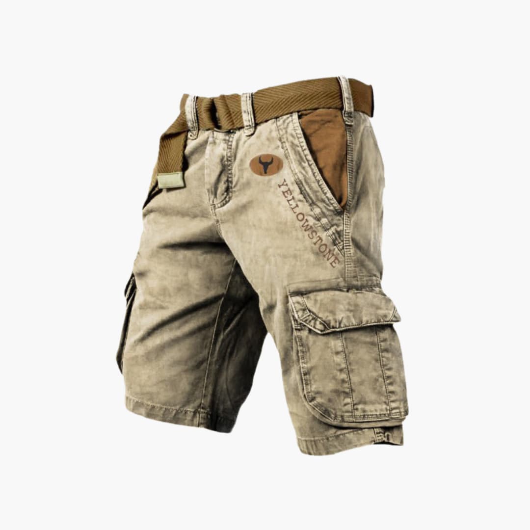 Cargo Shorts Herren Outdoor Seitentaschen Sommer Gürtel
