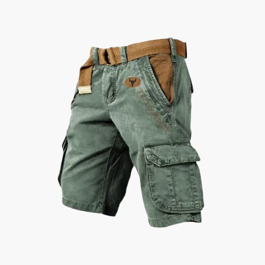 Cargo Shorts Herren Outdoor Seitentaschen Sommer Gürtel