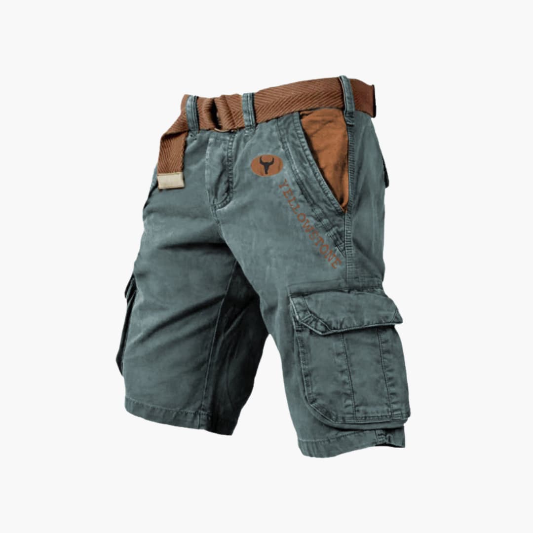 Cargo Shorts Herren Outdoor Seitentaschen Sommer Gürtel