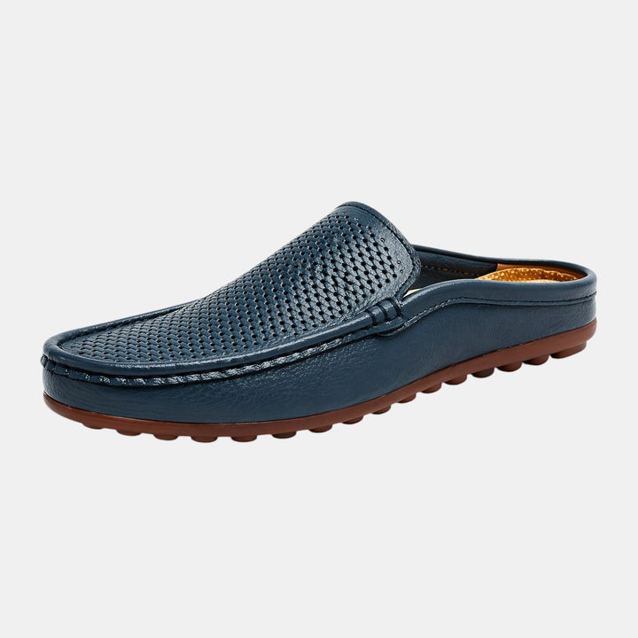 Leder Mules Sommersandalen Herren Slip-On Pantoletten