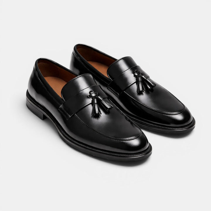 Elegante Komfort Loafer Herren Bequeme Slipper Leder