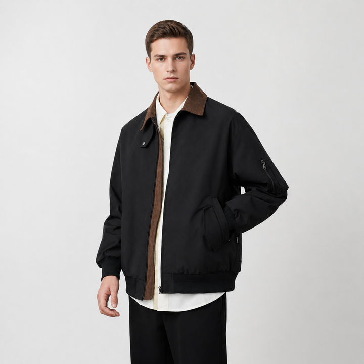 Klassische Harrington Jacke Herren Übergangsjacke