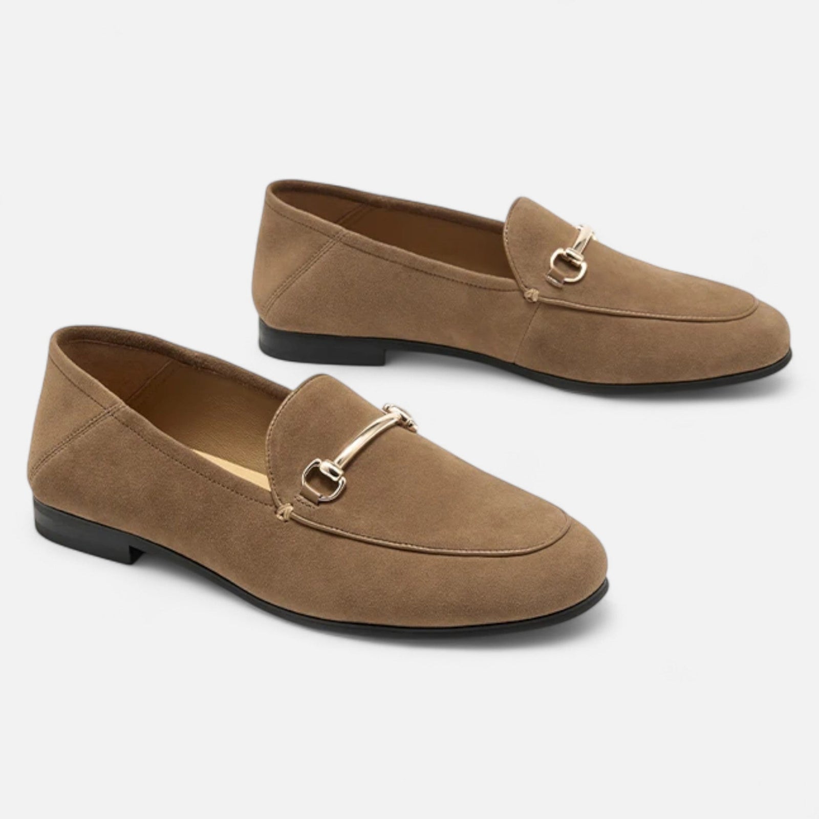 Navacava Women's Vintage Loafers in brown — classic old money footwear