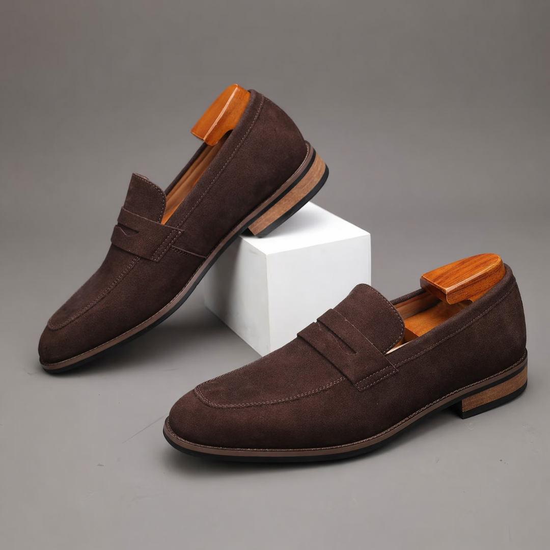 Wildleder Penny Sommer Loafer Herren Slip-On Schuhe