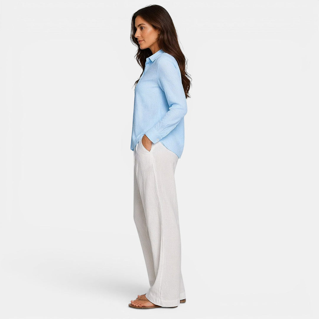 Navacava button-up shirt collar detail — refined classic tailoring