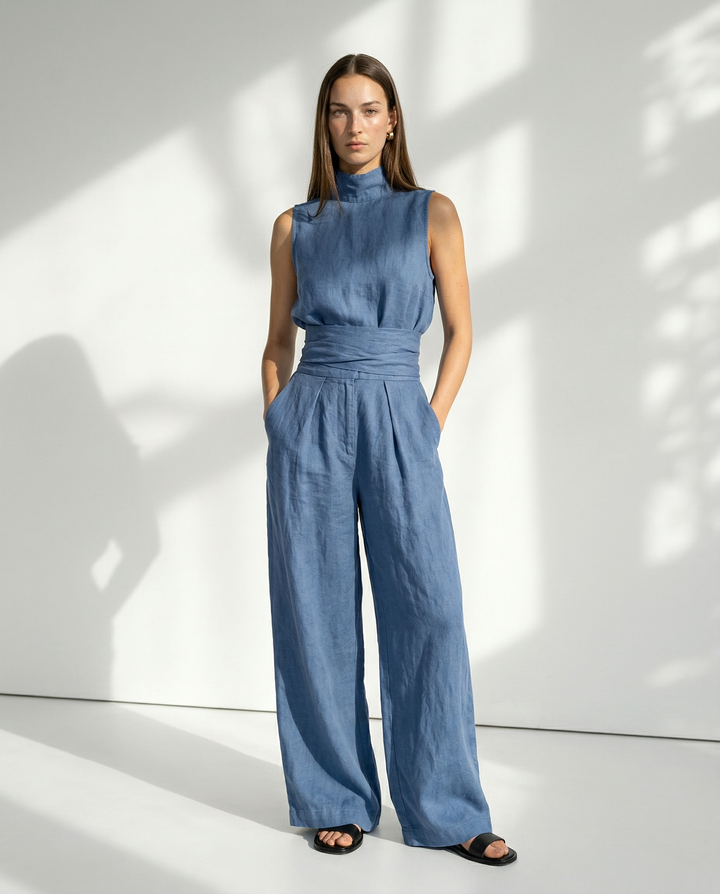 Sandstone Linen Matching Set | Women&