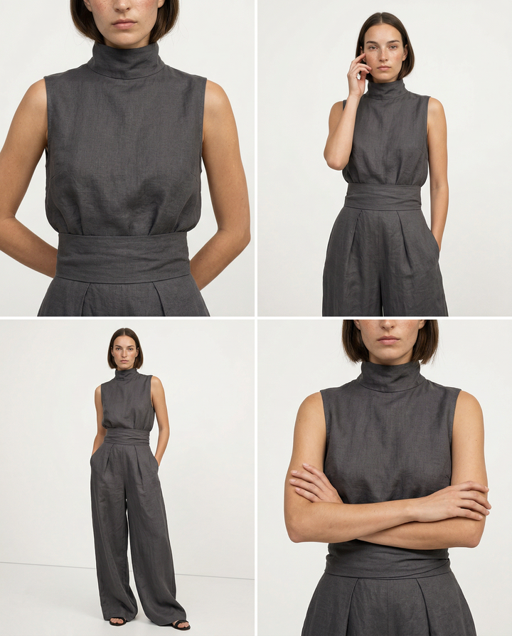 Sandstone Linen Matching Set | Women&