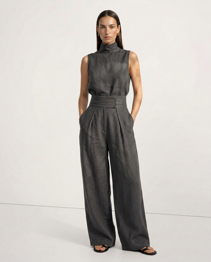 Sandstone Linen Matching Set | Women&