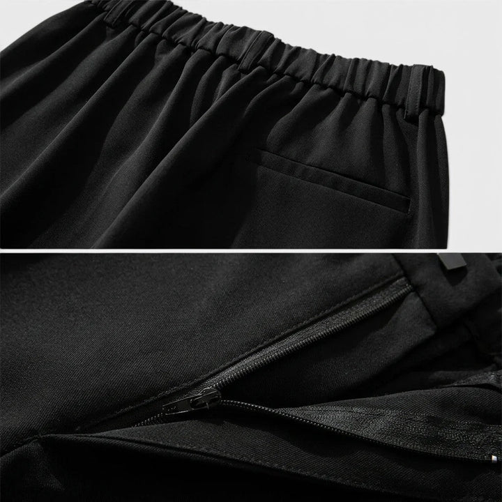 Bundfalten Geradebeinhose Herren Elegante Anzughose