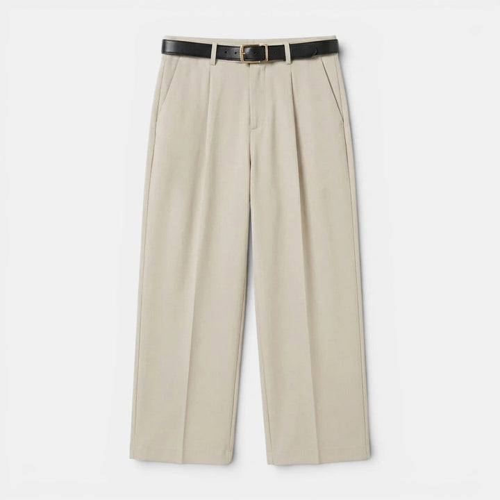 Bundfalten Geradebeinhose Herren Elegante Anzughose