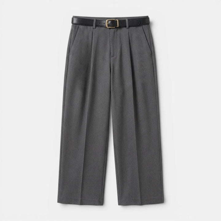 Bundfalten Geradebeinhose Herren Elegante Anzughose