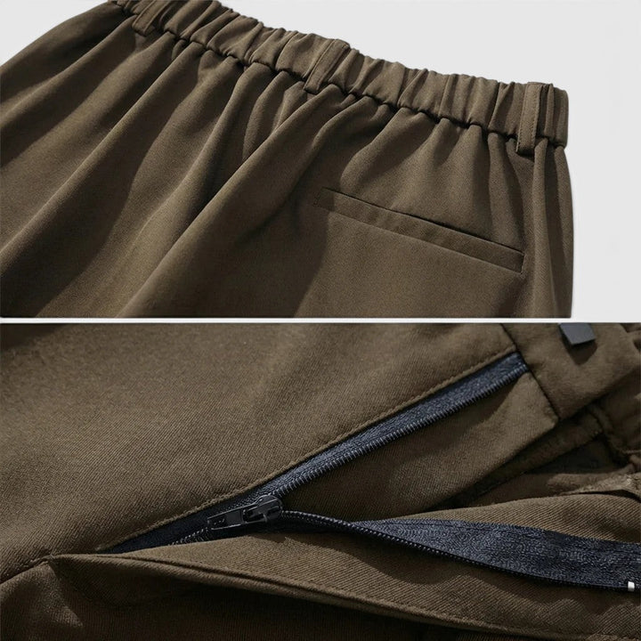 Bundfalten Geradebeinhose Herren Elegante Anzughose