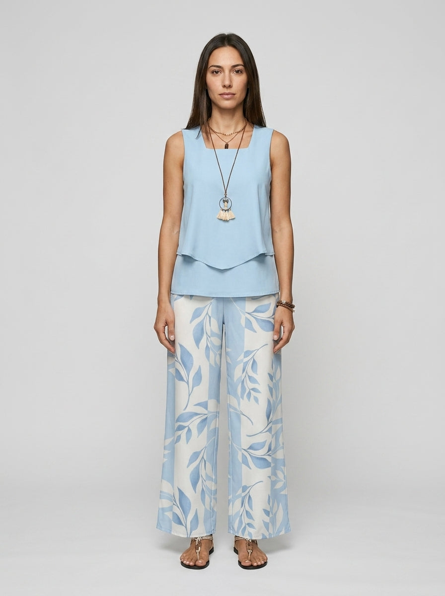 Two-piece trouser set — On Model - Neutral | Generated by Modelize
