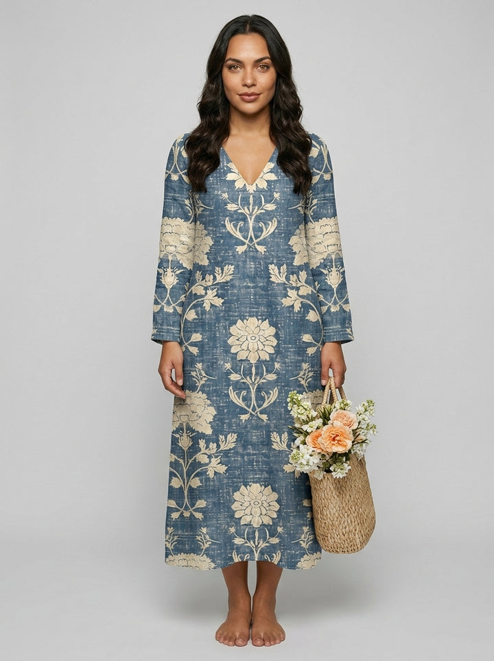 Midi Dress — On Model - Neutral | Generated by Modelize