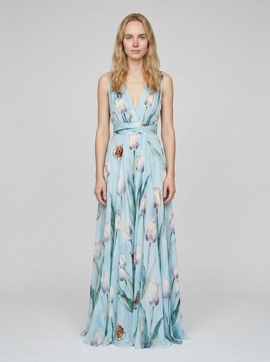Maxi Dress — On Model - Neutral | Generated by Modelize
