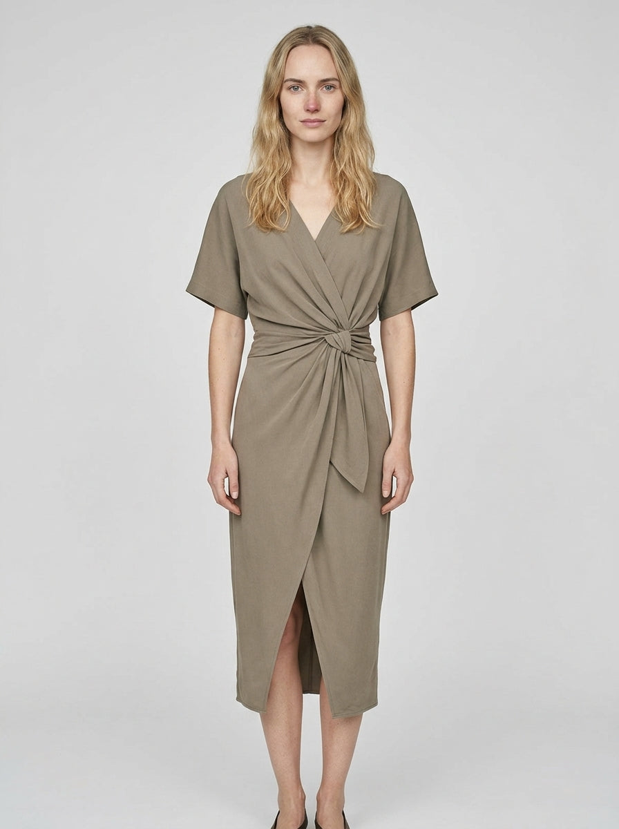 Midi Dress — On Model - Neutral | Generated by Modelize