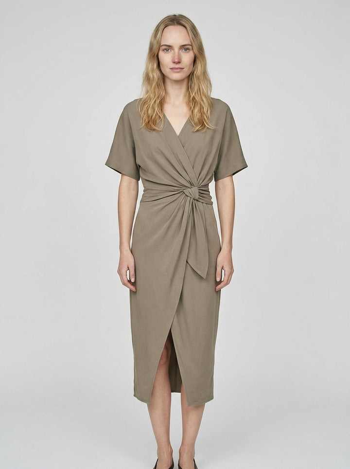 Midi Dress — On Model - Neutral | Generated by Modelize