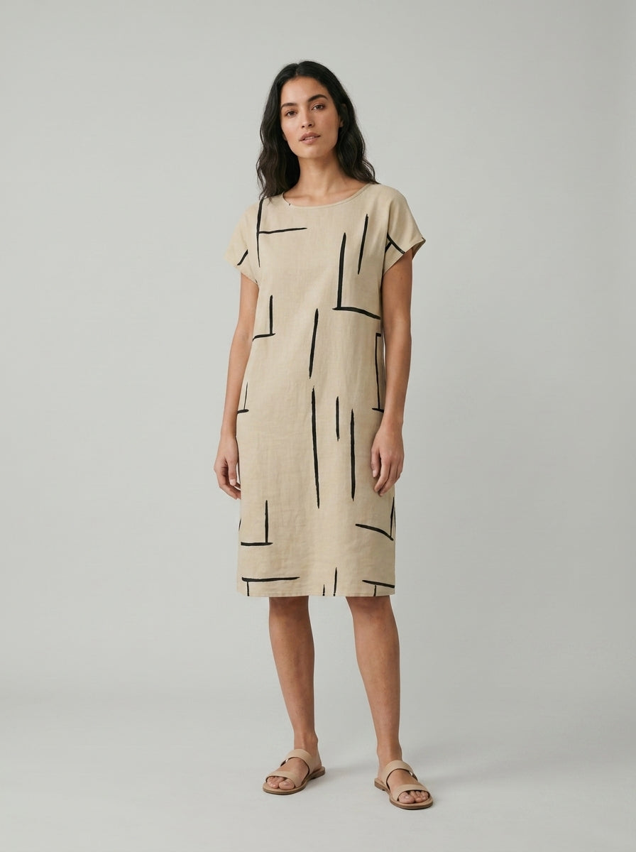 Batwing dress — On Model - Neutral | Generated by Modelize