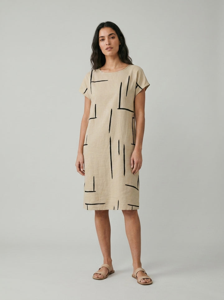Batwing dress — On Model - Neutral | Generated by Modelize