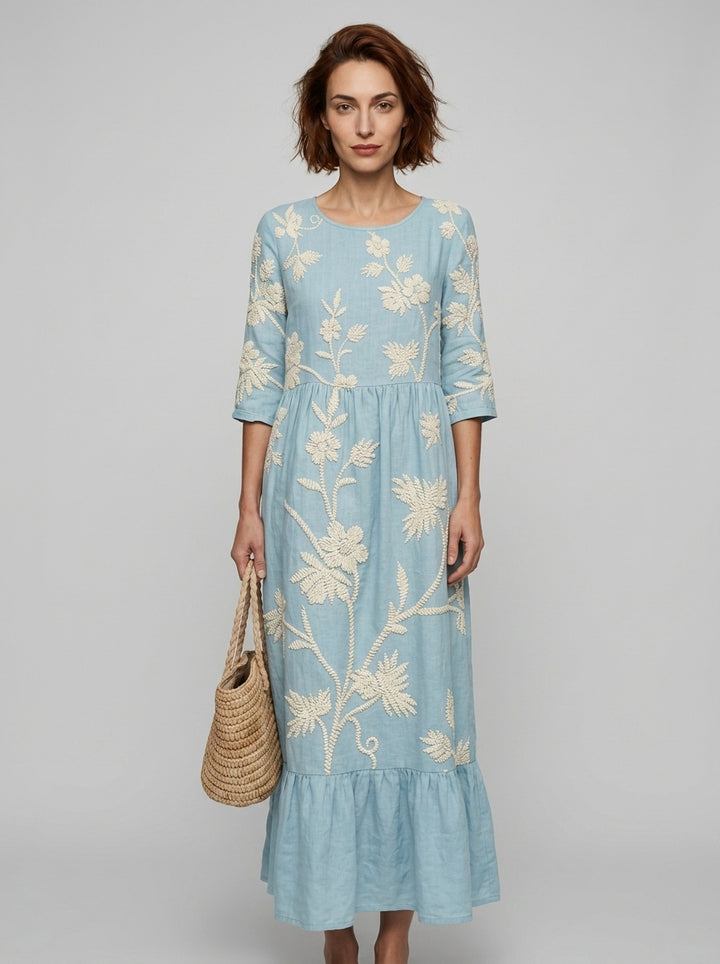Midi Dress — On Model - Neutral | Generated by Modelize