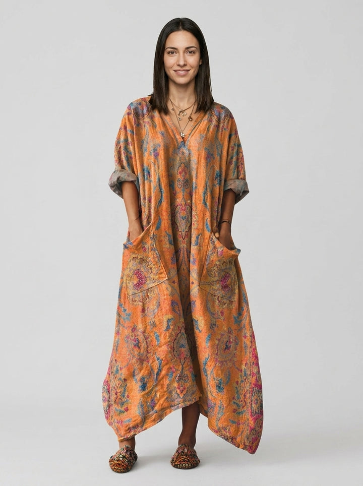 Maxi Dress — On Model - Neutral | Generated by Modelize