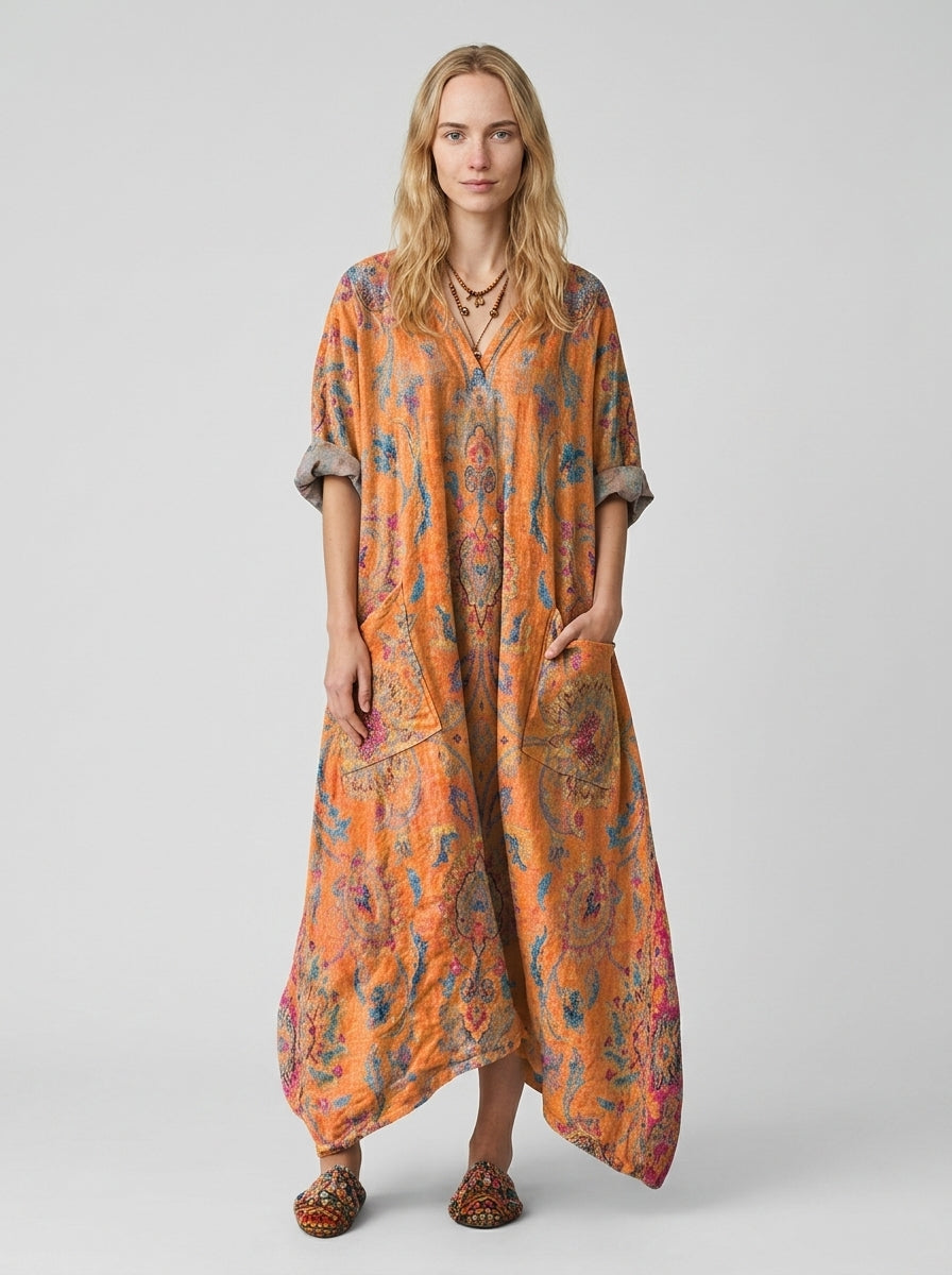 Maxi dress — On Model - Neutral | Generated by Modelize