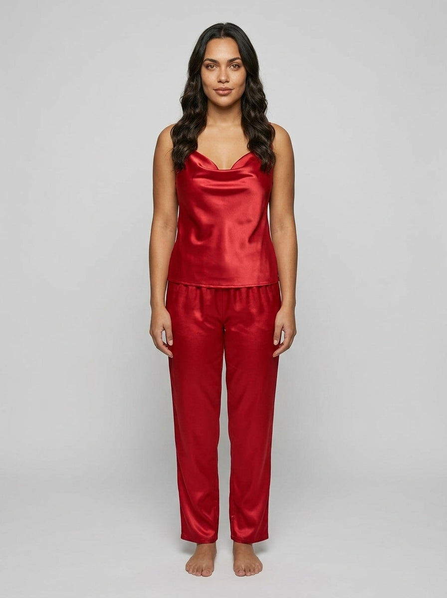 Pajama Set (Cami and Pants) — On Model - Neutral | Generated by Modelize