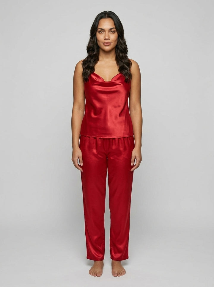 Pajama Set (Cami and Pants) — On Model - Neutral | Generated by Modelize