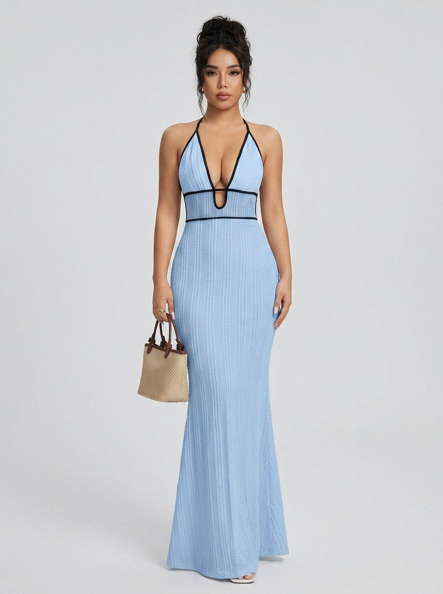 Bodycon camisole maxi dress — On Model - Neutral | Generated by Modelize