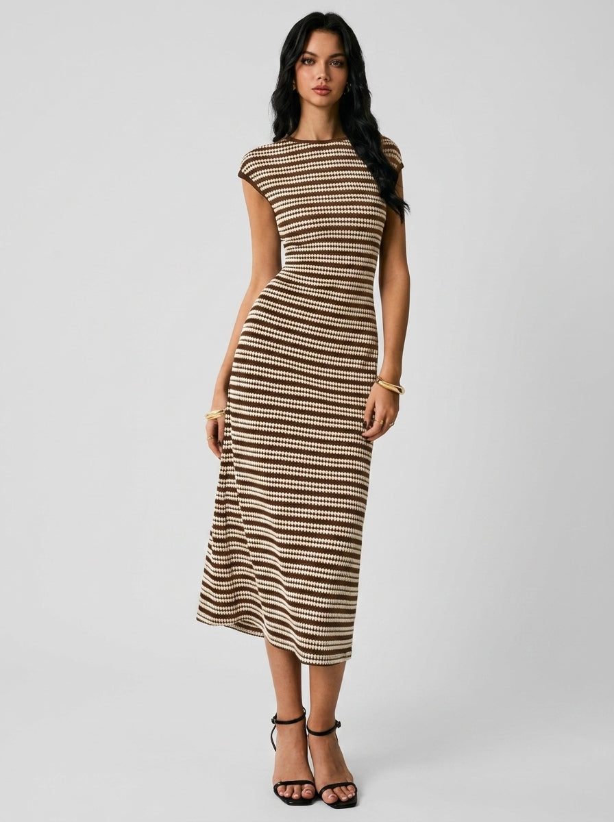Midi dress — On Model - Neutral | Generated by Modelize
