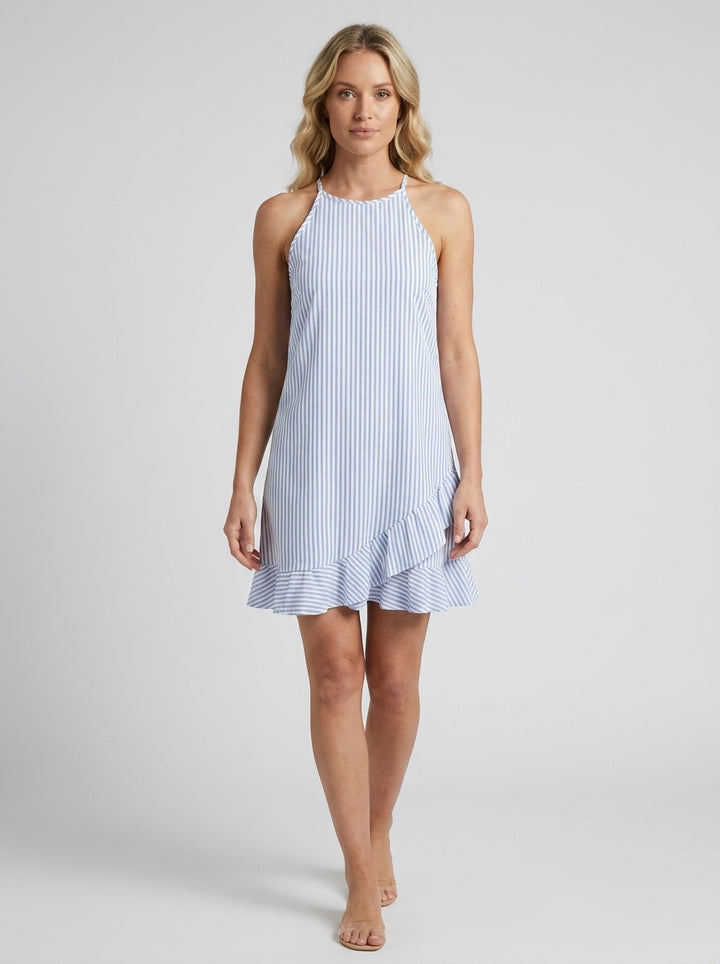 A-line sleeveless dress — On Model - Neutral | Generated by Modelize