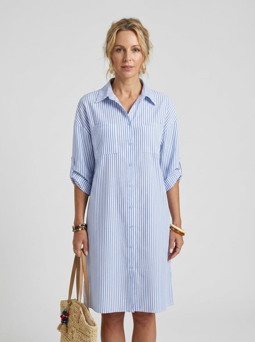 Shirt dress — On Model - Neutral | Generated by Modelize