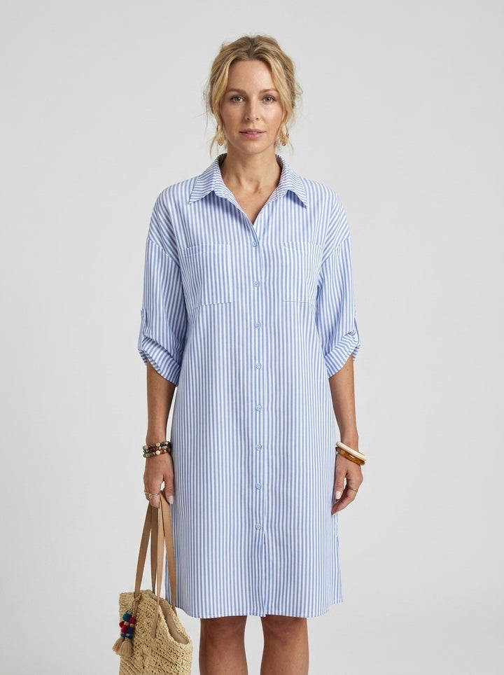 Shirt dress — On Model - Neutral | Generated by Modelize
