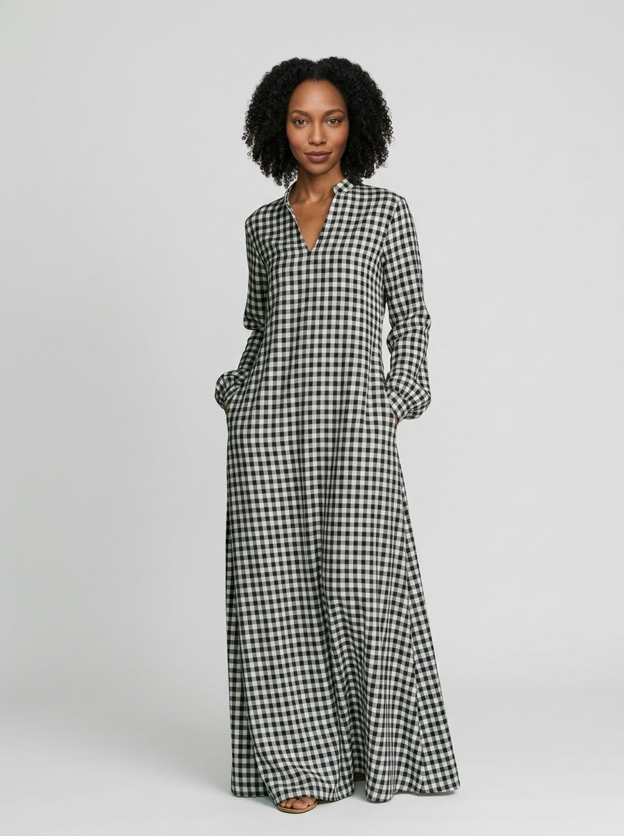 Maxi Dress — On Model - Neutral | Generated by Modelize