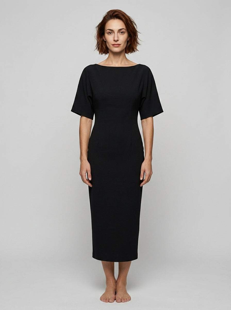 Midi dress — On Model - Neutral | Generated by Modelize